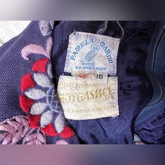 Wow🤩 Pamela Martin x La Vogue We Give a Hoot Vintage Embroidered Shift Dress 12 - Picture 12 of 12